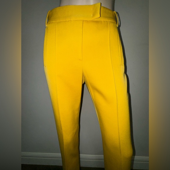 BCBGMAXAZRIA Yellow Leg Pants 40 - Picture 6 of 10